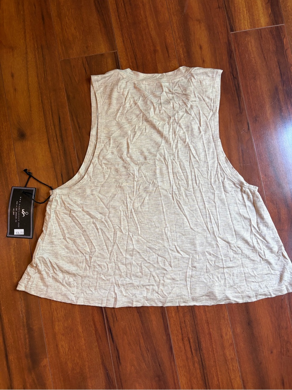 NEOCLASSICS Women's Cream Graphic Muscle Tank - Moon Phases - Picture 4 of 6